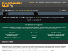 Tablet Screenshot of miniexcavationmb.com
